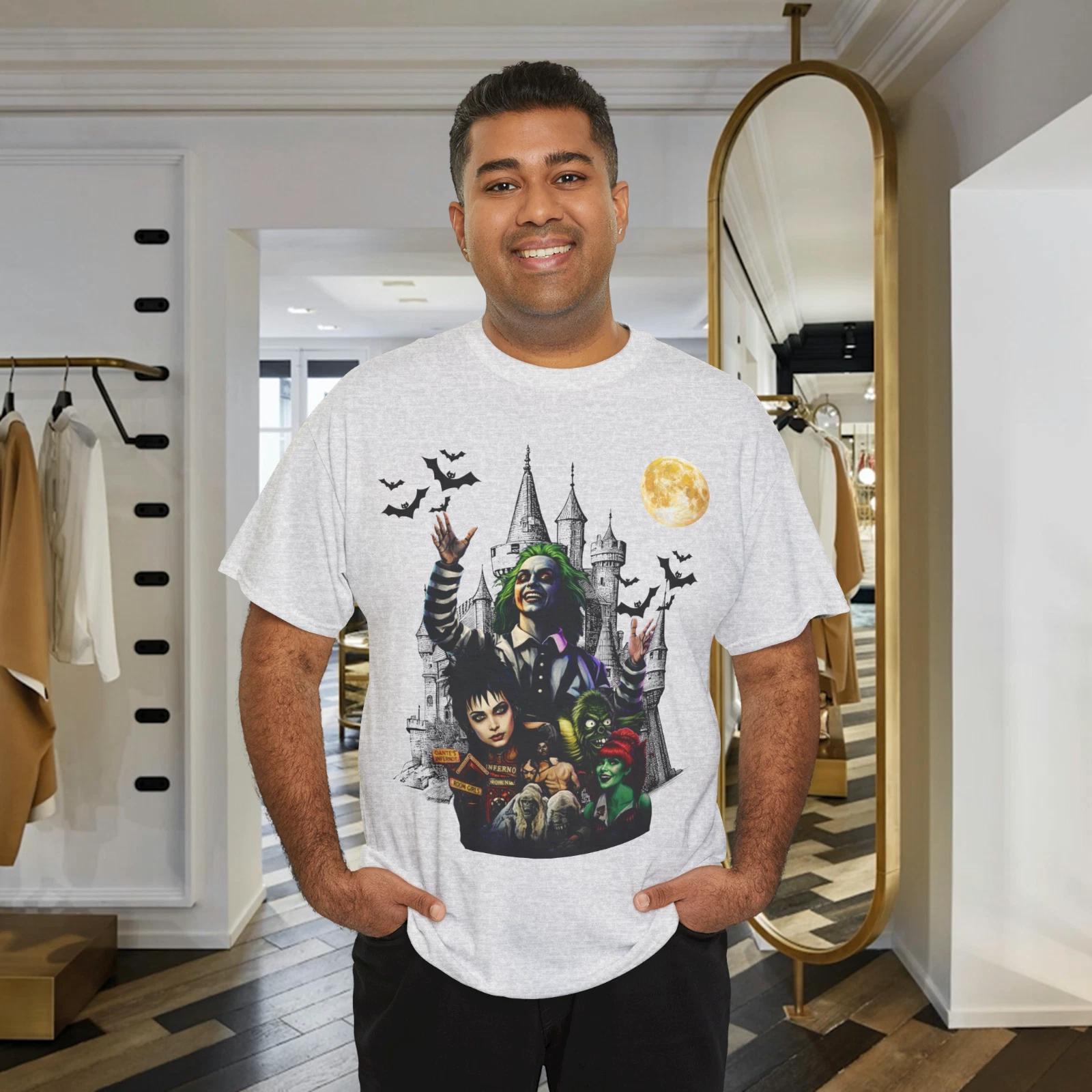 Gothic Horror Movie Collage Graphic T-Shirt S