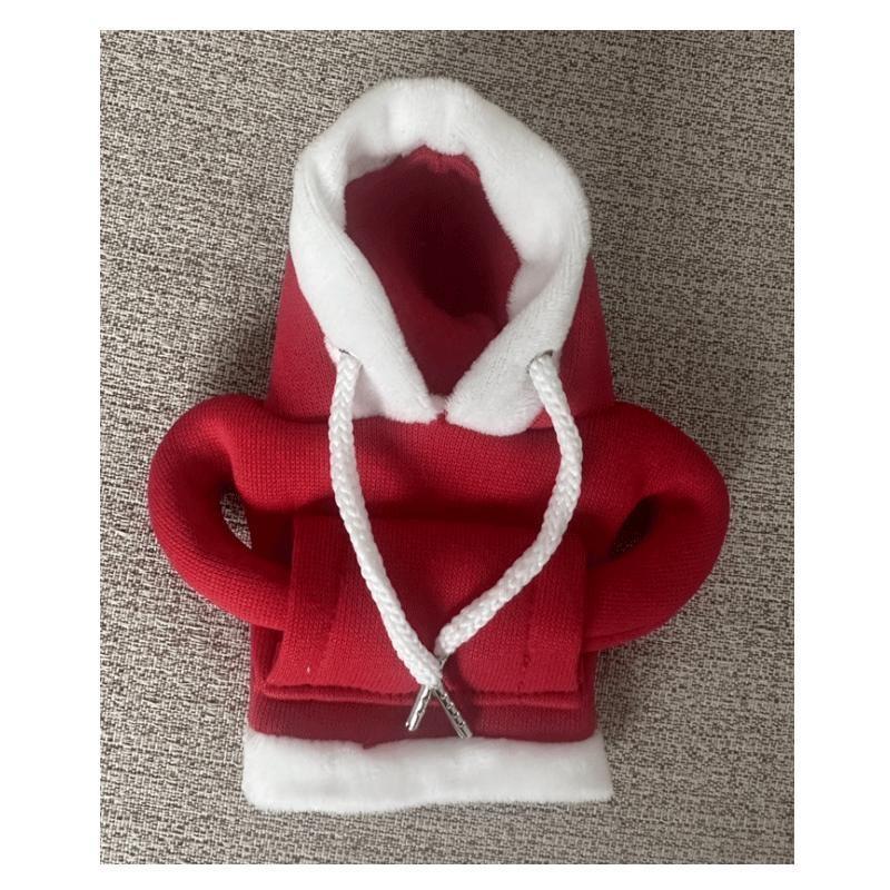 

1PC Christmas Hoodie Car Gear Shift Cover Fashion Gearshift Hoodie Car Gear Shift Knob Cover Manual Handle Gear Sweatshirt Change Lever Cover красный
