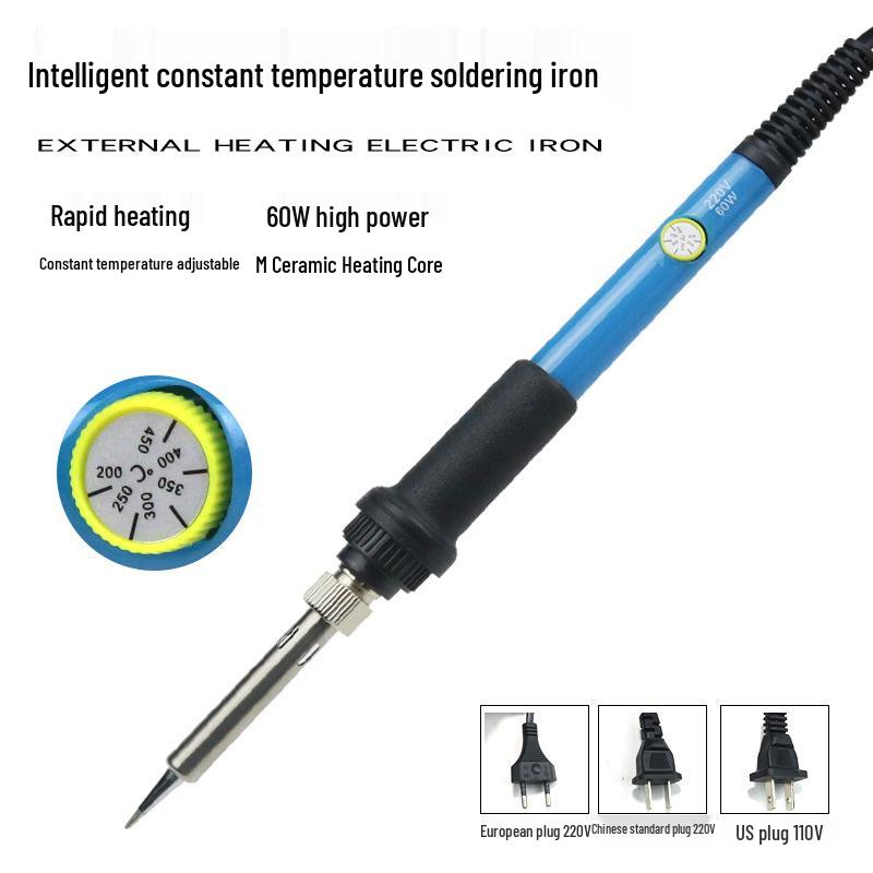 60W Adjustable Temperature Electric Soldering Iron & Pyrography Pen Set