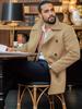 Europäischer & Amerikanischer Herren Wollmantel - Britischer Stil, Mittellang, Langarm, Herbst/Winterbekleidung.