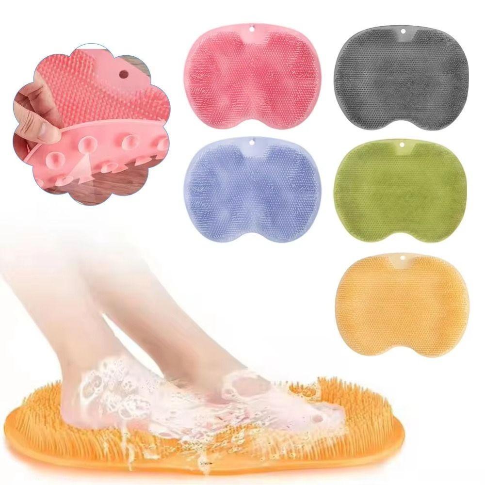 Suction Cup Shower Feet Cleaner Anti-Slip Back Scrubber Exfoliating Foot Brush  Massage