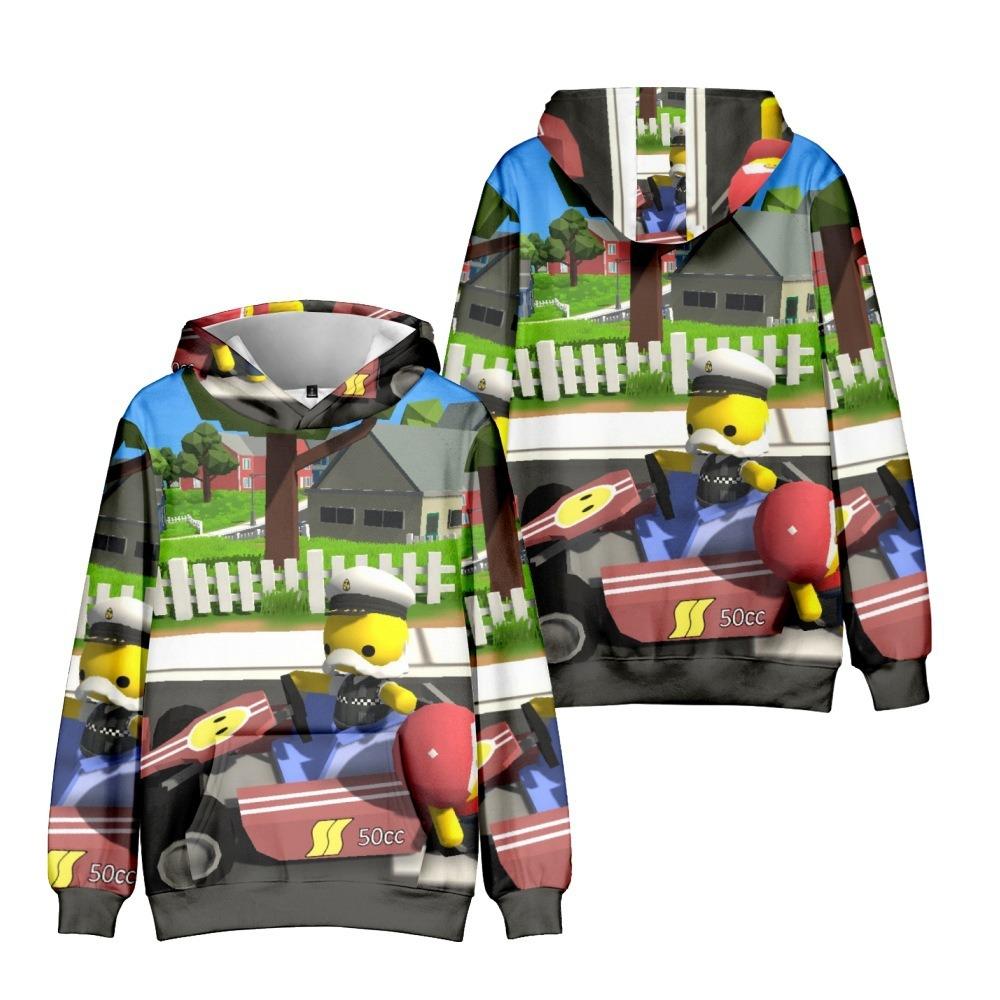 21 Kolorów Jesienna Moda Wobbly Life Kreskówkowy Nadruk Bluzy Casual Długi Rękaw Unisex Pulowery Streetwear Śmieszne Ubrania