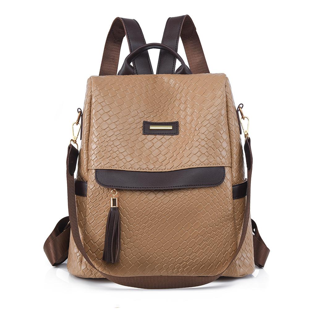 Retro Soft Leather Backpack Versatile Travel Bag