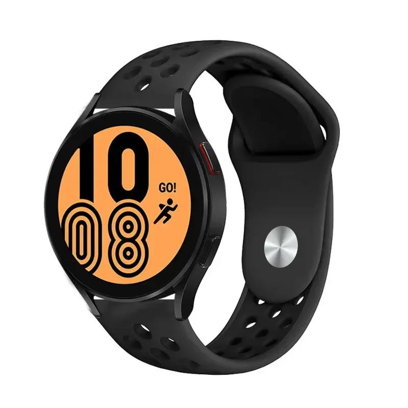 Classic 20mm 22mm Strap for Samsung Galaxy Watch 6 4 Classic 5 Pro 45mm 44mm 40mm 47mm 43mm Sport Silicone For Huawei 4 gt-2-3-Pro