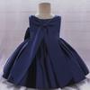 Baby Girls Birthday Party Dress Bow Princess Wedding Gown Kids Formal Occasion