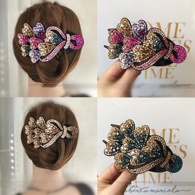 Hairpin Updo Headwear Banquet Rhinestone Duckbill Clip Duckbill Clip