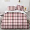 Plaid Duvet Cover Queen Bedding Set for Boys Girls Kids Women Men Modern Geometric Colourful Grid Plaid Polyester Comforter Set