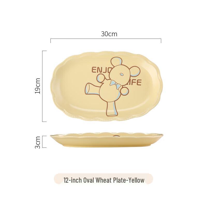 Mu Ju Cartoon Ceramic Dinner Plate