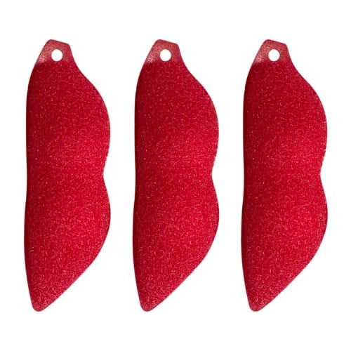 Pea-shaped Bottle Cleaner Brushes for Cleaning the Inside of Narrow-mouth Bottles, Including a Cup Scrubber and a Pea-shaped Bottle Brush. Includes 3