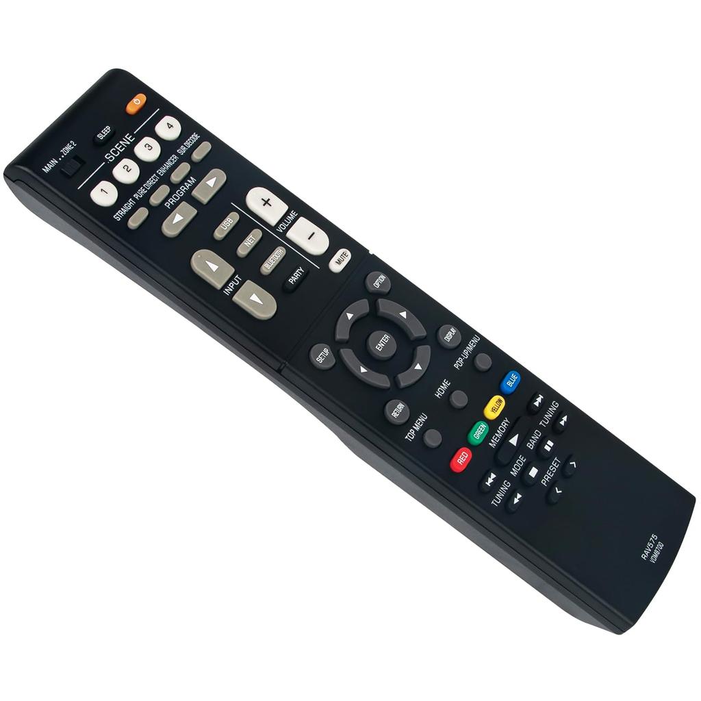 Replacement Remote Commander for Yamaha RAV575 AV Receivers: VDM8700, TSR-700, RX-V6A, TSR-700BL, and RX-V6ABL