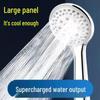 Five-Speed Pressurized Rain Shower Head & Water Heater Set with Soft Hose
