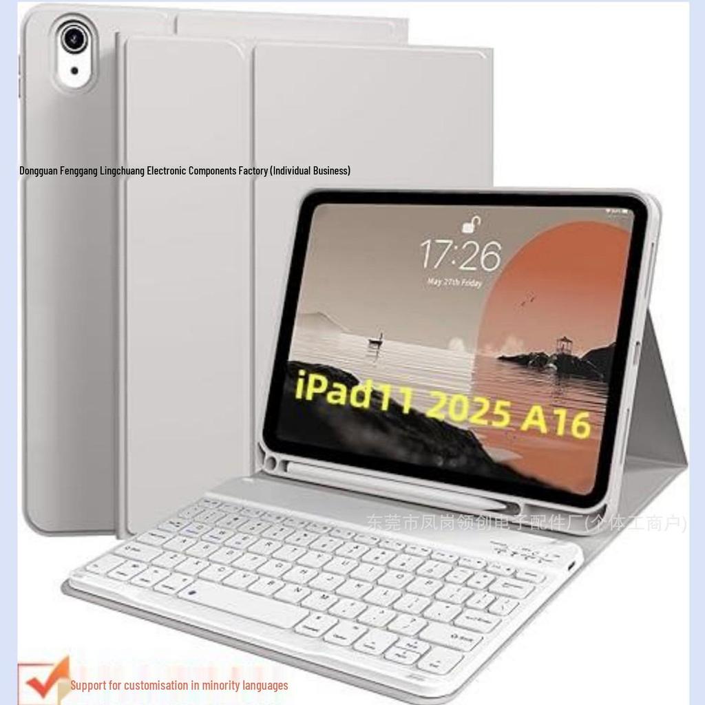 Universal iPad 11 Protective Case with Backlit Bluetooth Keyboard for iPad Pro 11/Air 7.