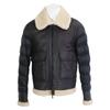 Moncler B20914080385 LAREDO Sheepskin Mouton/Down Switch Jacket 2 blackUsed