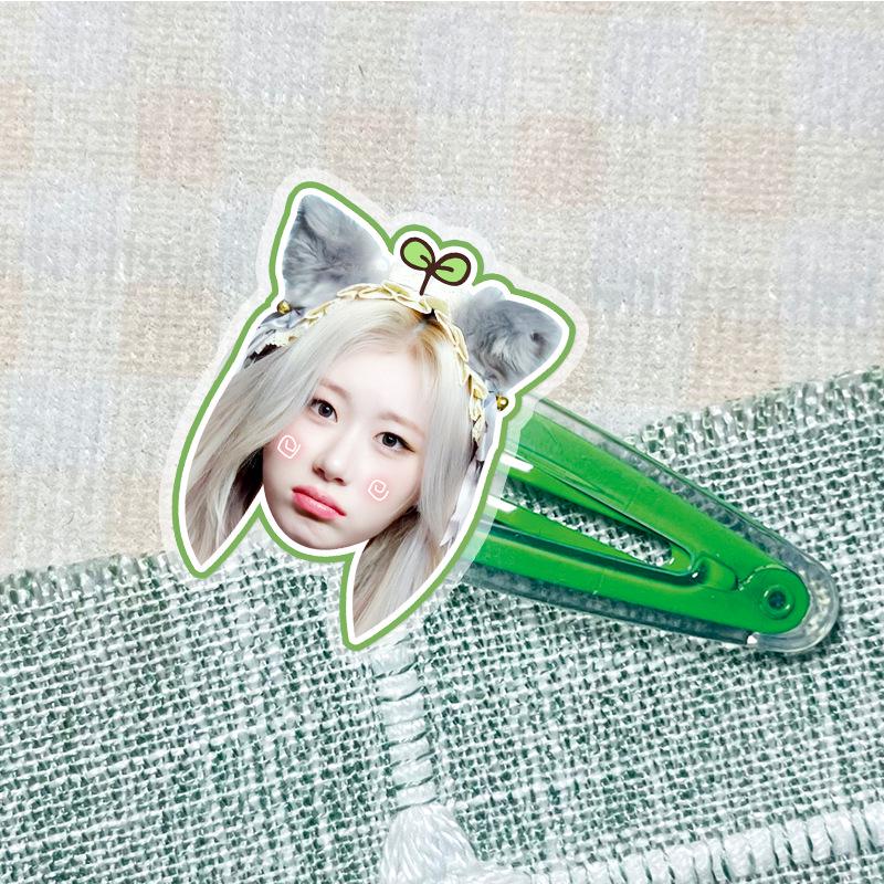 ITZY Yeji & Yuna Star Acrylic Hair Clips - Concert Support Accessories