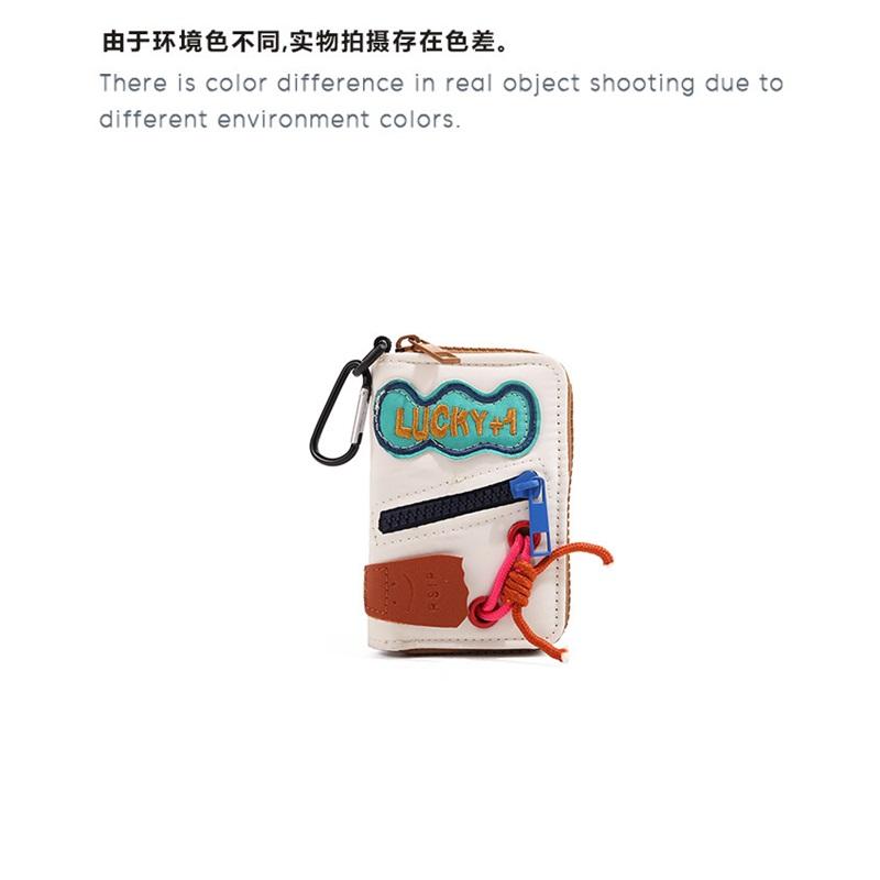 New INS style Korean style short zipper multi-card slot wallet cute girly niche design card holder