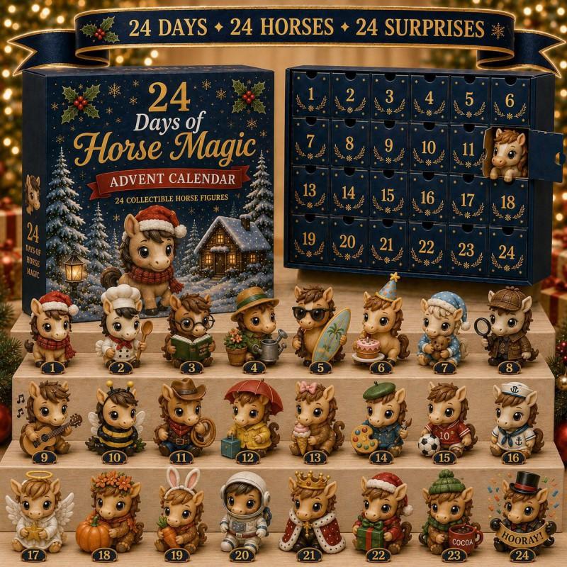 2026 Magic Animal Advent Calendar Acrylic Blind Box Collectible Ornament Christmas Gift