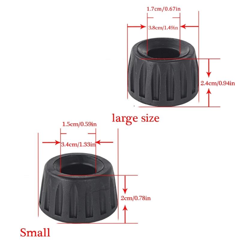 Silikonové gumové nožičky pro 33mm 37mm modely stativů pro více fotoaparátů zajišťující dlouhou podporu