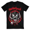 Motorhead T-Shirt Lightning Wreath Band Official Black New