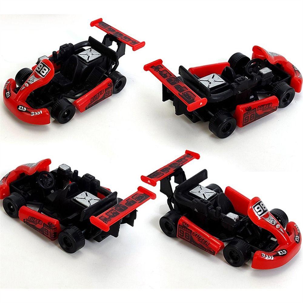 Vehicle Toy Racing Model Kart Four-wheel Racing Car Toy Kids Gift Pull Back Car  Educational Toy