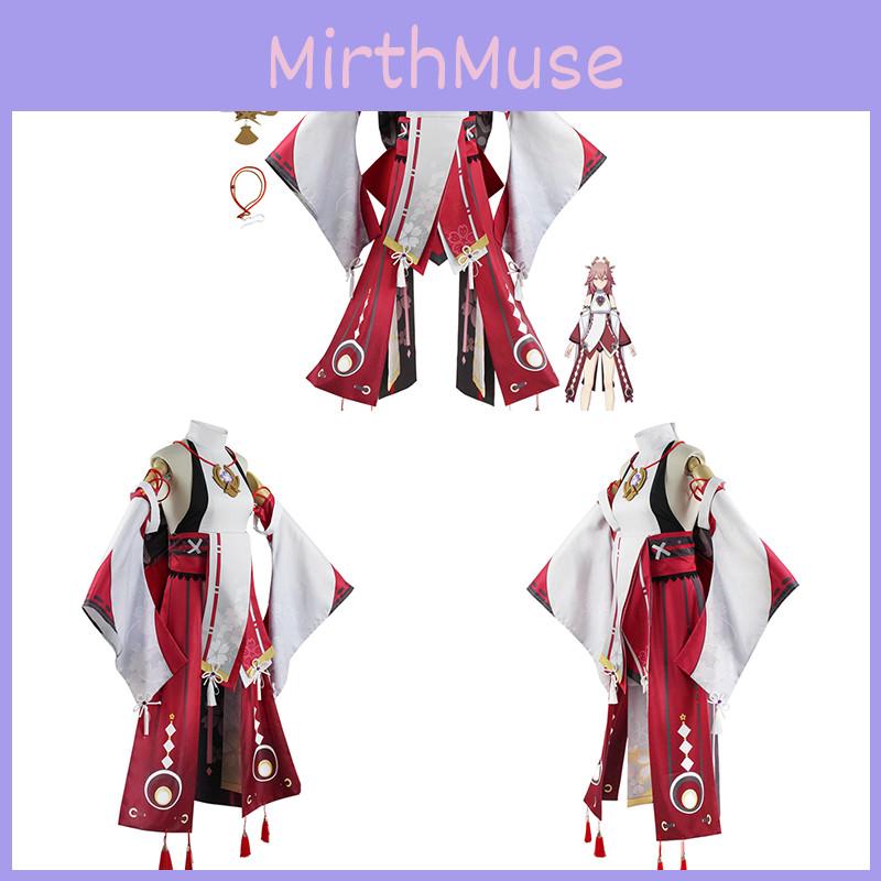 Yae Miko Guuji Yae Cosplay Costume Uniform Outfits For Halloween
