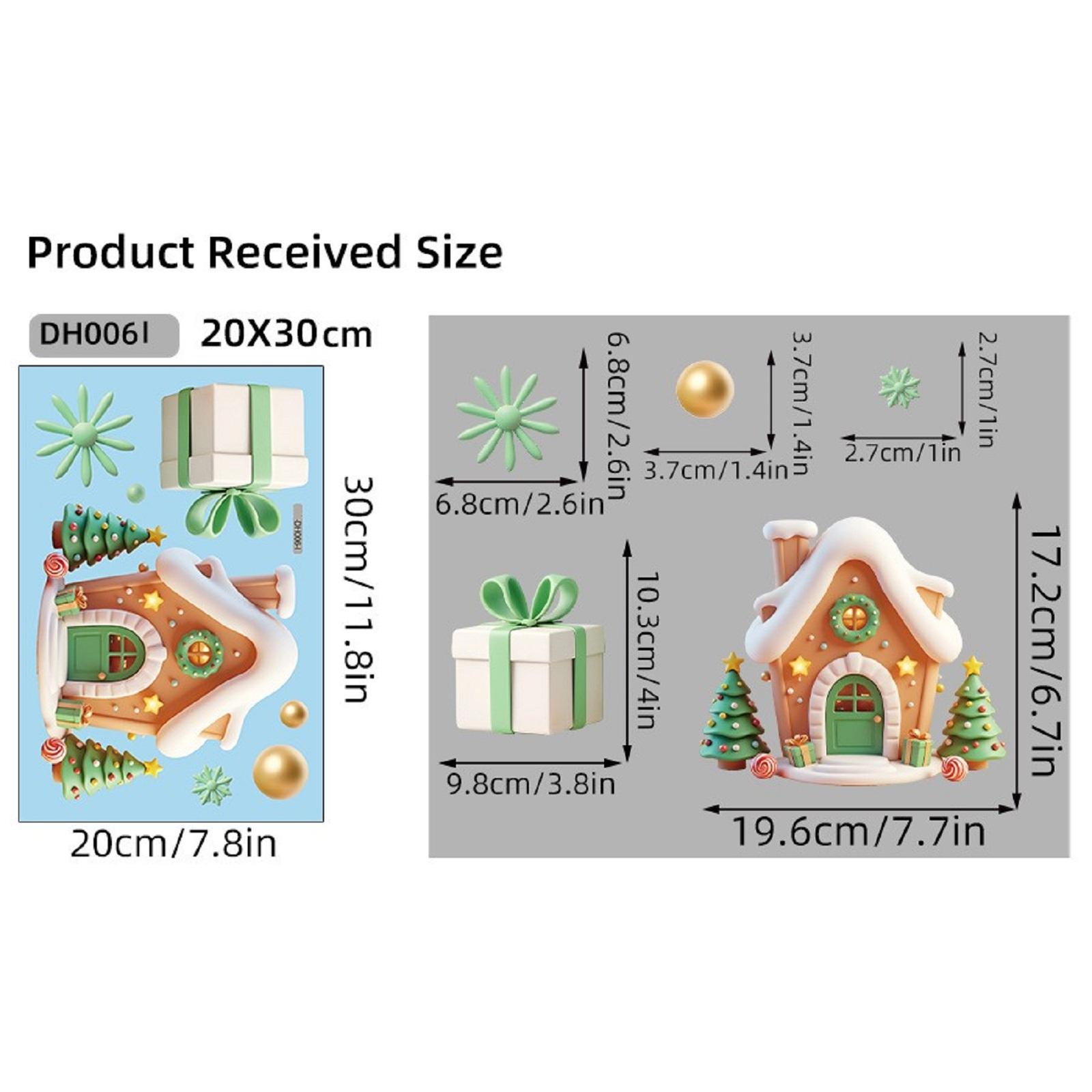 

Рождественские статические наклейки на окна One Size