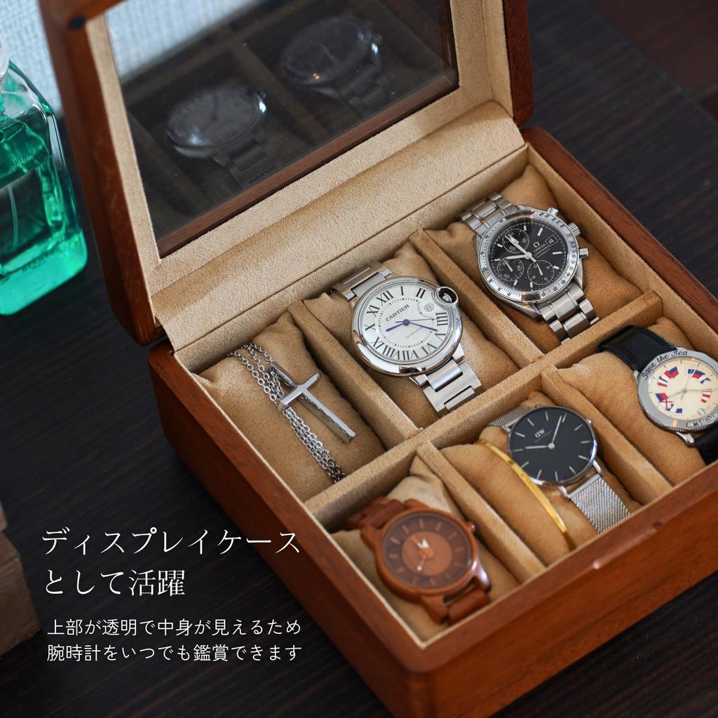 Stylish Wooden Watch Showcase for Watch Watch Bracelet Watch Watch Accessory Holds Watches Stand, Display, Stand, Stand, Stand, Storage, Display, 4-6