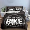 Bicycle chain and text. Bedding sets Duvet cover sets Duvet covers Pillowcases(1*Duvet Cover 2*Pillowcases without duvet insert)