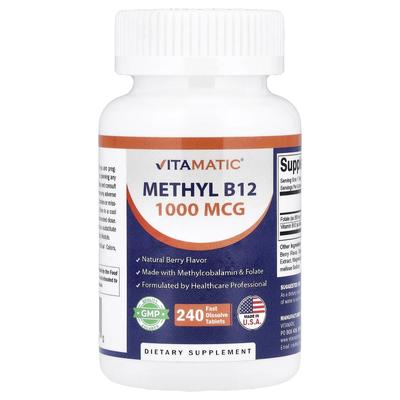 Methyl B12, Natural Berry, 240 Quick-Dissolving Tablets