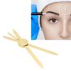 Compass Eyebrow Ruler Adjustable Accurate Positioning Stainless Steel Material Gold Compass Design Brow Measuring Tool