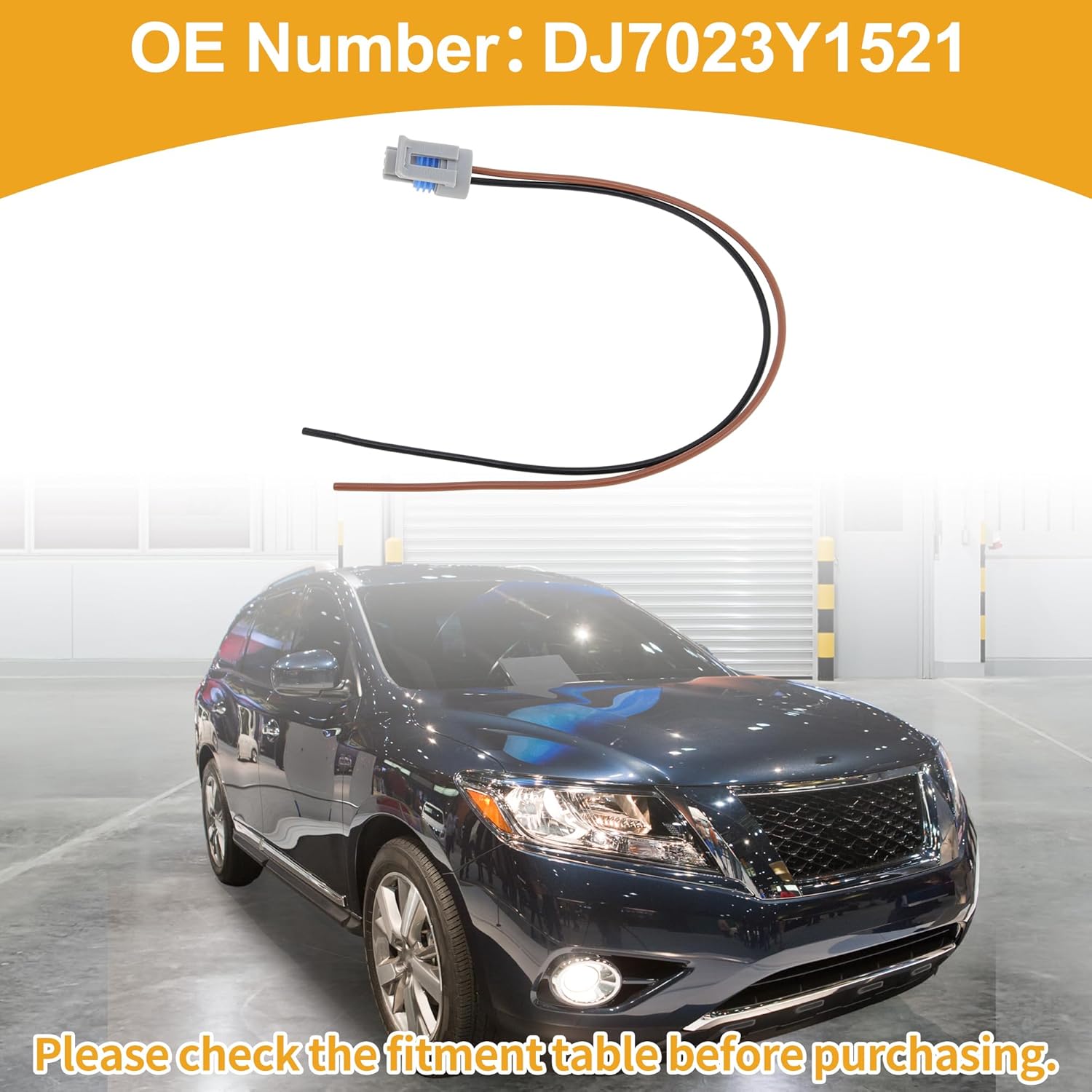 2 Pins Sensor Wiring Harnesses Automobile Water Tank Water Level Sensor Wiring Harness for Chevrolet Express 2500 2002 No.DJ7023Y1521 1 Pc