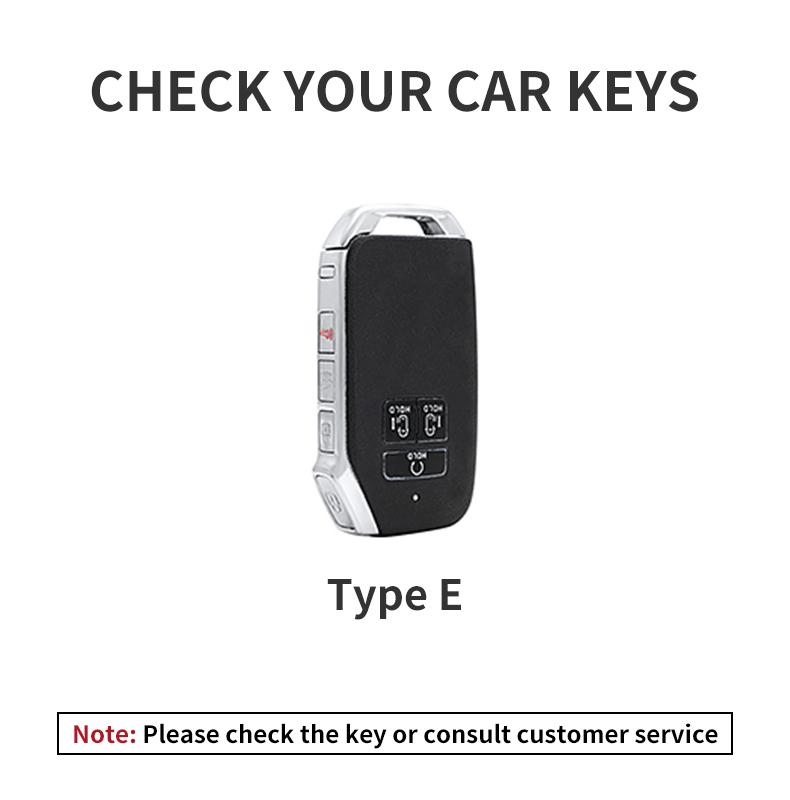 7 Bottons Leather Car Key Case Fob Cover For Kia Carnival K7 2021 2022 Car Remote Key Case Cover Shell Fob Keychian Accessories