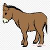 Esel Clip Art Stryk på Varmeoverføringstrykk Vinylmerker Klistremerke for Klær DIY Applikasjoner Vaskbare Merker