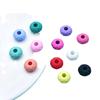 Geometric Facet Rubber Paint Beads & Wheel Abacus for DIY Jewelry Bracelet Accessories