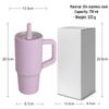 Popular 710ml Insulated Stainless Steel Water Bottle with Straw Lid & Handle