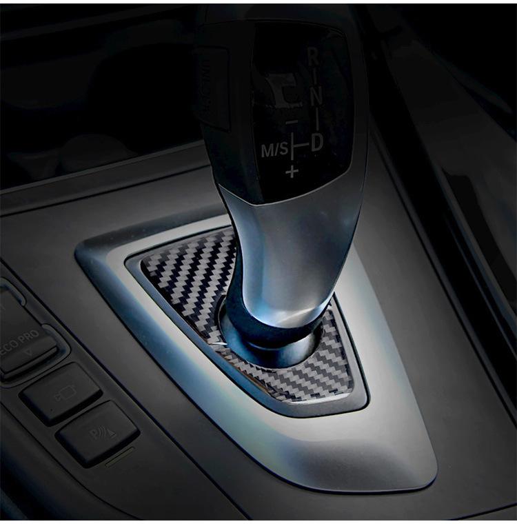 for BMW 3 Series 320li F30 interior modification real carbon fiber gear shift seat decoration auto parts