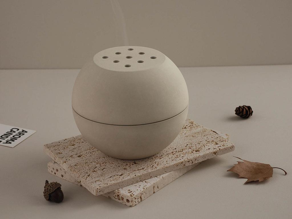 Ball Shape Incense Burner Silicone Mold Aromatherapy Cups Concrete Burning Incense Holder Molds Ornament Home Decor