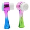 3D Double Silicone Facial Cleansing Brush Manual Massage Facial Brush Soft Bristles Exfoliator Double Sided Face Wash Brush