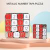 Compact Metal Number Slide Puzzle Portable Travel Game For Family Fun And Learning