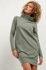 Sweatshirt dress with cowl T376 cappuccino XS