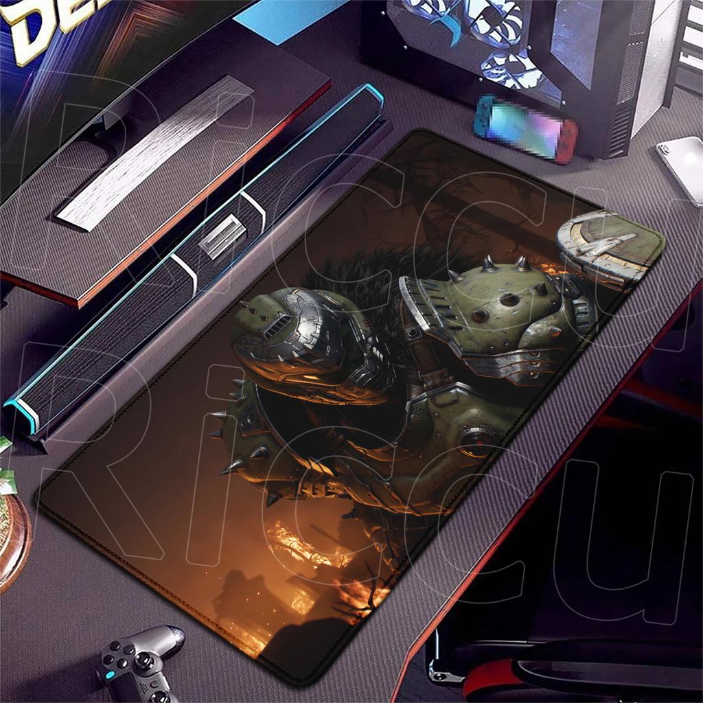 PC-Zubehör 400x900mm Schreibtischmatte Beliebte Spiele D-Doom Mauspads Großes Gaming-Mauspad LockEdge Computer Tastatur Tisch Schreibtischmatte