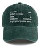 Bichiseuaenkeulim Your Life Stone-Washed Ball Cap-Green