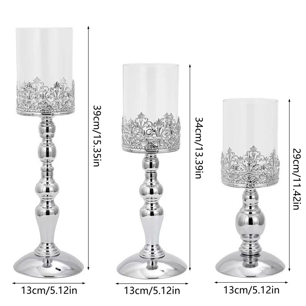 Suporte de Vela Metálico Velas Suporte de Vela Pilar Vintage para Centros de Mesa Decorações de Casamento Natal