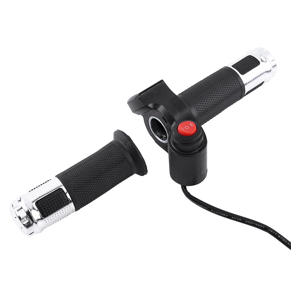 Throttle Grips With LED Display Screen Accelerator Handle For Electric Bike(golden)