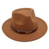 Feather Decoration Ethnic Style Top Hat Tibetan Jazz Hat Temperament Felt Hat Imitation Wool Hat Men'S And Women'S Ins Style