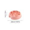 Cat Slow Feeder Bowl Donut Shaped Anti Choking Puzzle Pet Food Bowl Non Slip Portable for Small Dogs Cats