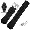 Silicone Watchband For Casio G-SHOCK GA2100 GA-2100 GM2100 DW5600 DW6900 Modified Black Rubber Sports Waterproof Strap 16mm