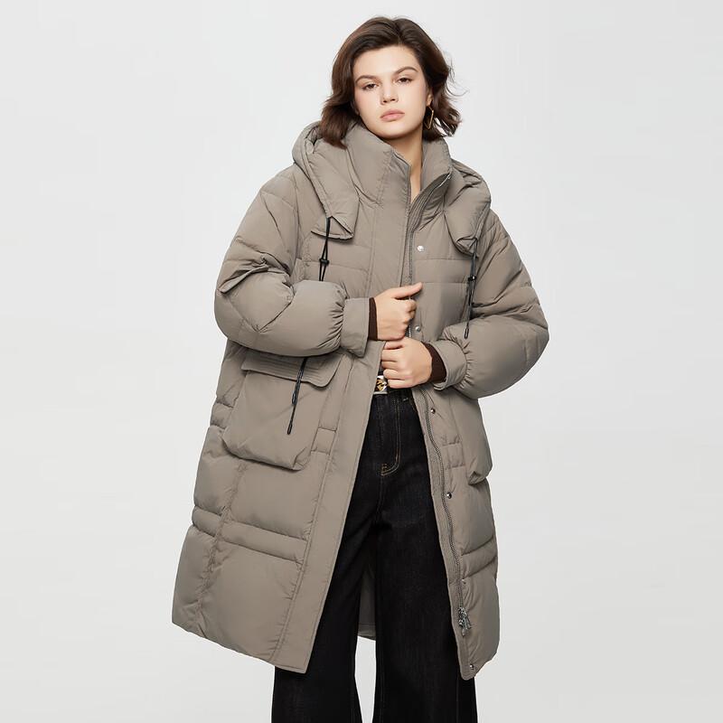 

Tatwo Women s Premium Winter Hooded Long Down Jacket S