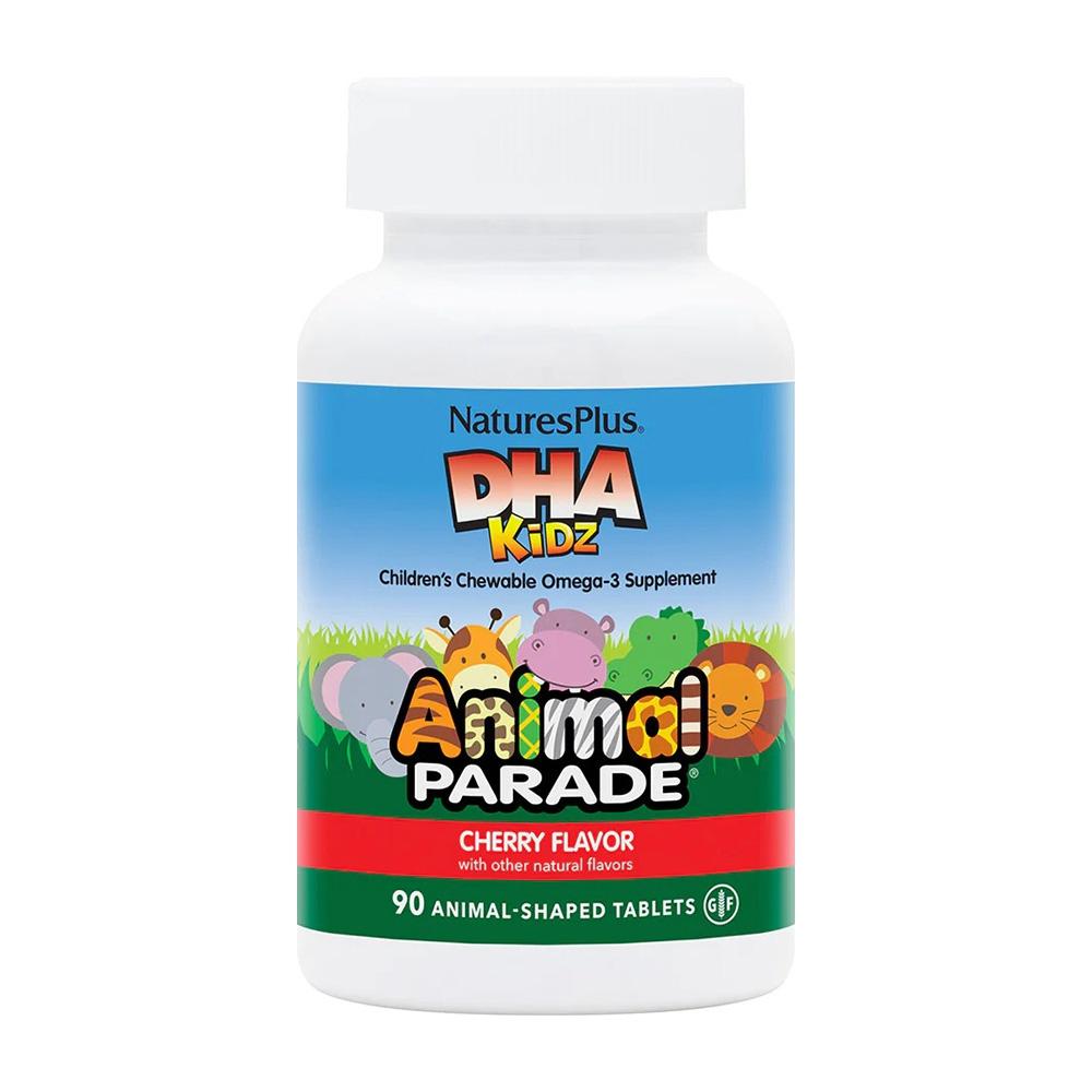 Animal Parade DHA Kidz Childrens Chewable Cherry Flavor, 90 Animal Shaped Tablets