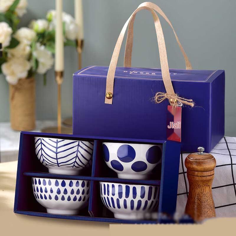 Jingboli Ceramic Bowl & Chopstick Gift Set