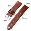18mm 20mm 22mm Vintage Retro Oil Wax Leather Universal Watchband Wristband Stitching Cowhide Strap Business for Seiko Watch Band